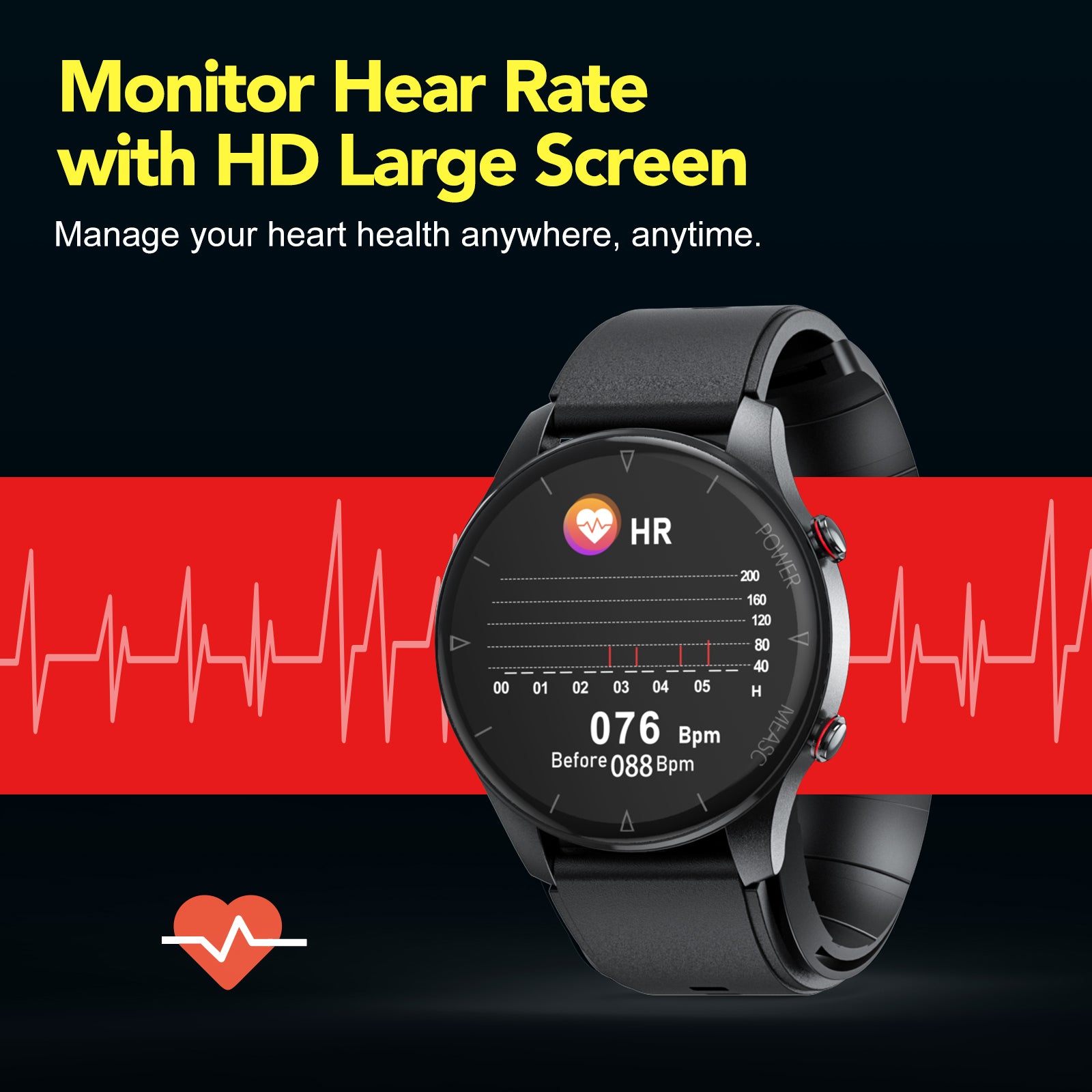 RR Sports® Smart Life (Intelligent air pump Blood pressure health smart watch)