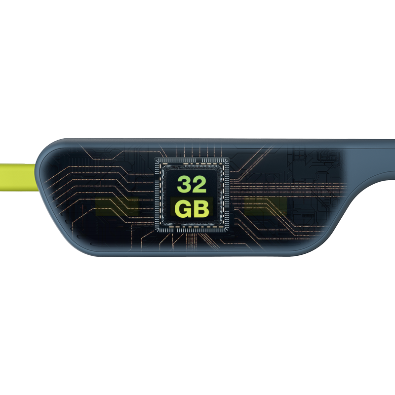 RR SPORTS® ac889(Gray/Fluorescent Green)| Boneconductionheadphones.com